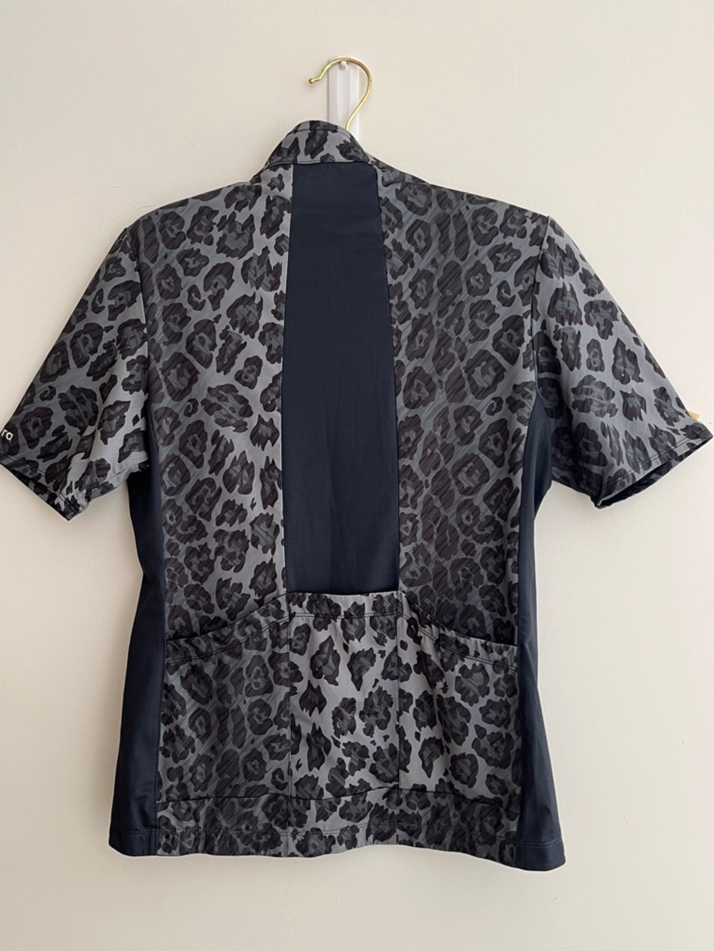 SAMSARA Full Zip Cycling Performance Jersey Leopard Print Short Sleeve Stretch - Picture 7 of 16